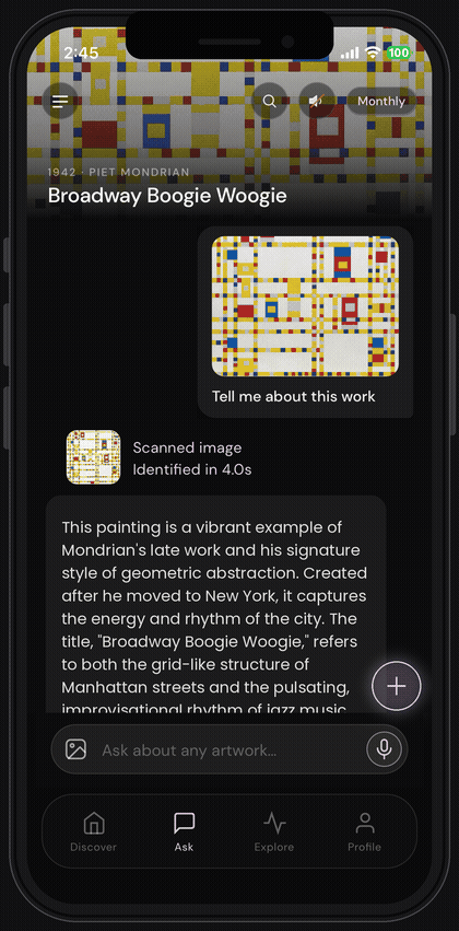 Art Docent answer style